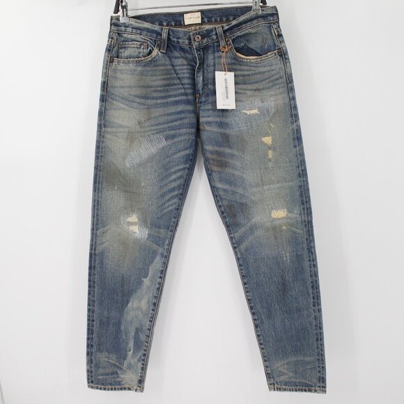 NWT Simon Miller Jean Mens 29 Troy Classic Selvedge Denim Distressed Made in USA - Picture 1 of 16